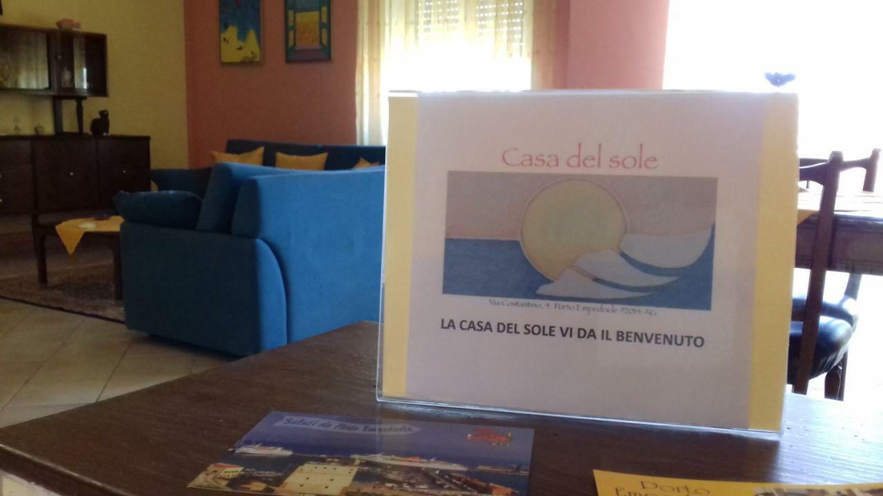 La Casa Del Sole Lejlighed Porto Empedocle Eksteriør billede